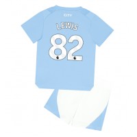 Dres Manchester City Rico Lewis #82 Domaci za djecu 2023-24 Kratak Rukav (+ kratke hlače)